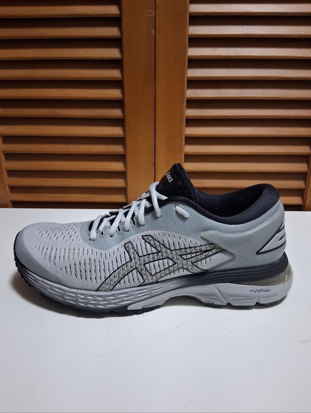 ASICS GEL-Kayano 25 Grey/Black Women's Running Shoe * Size: 9